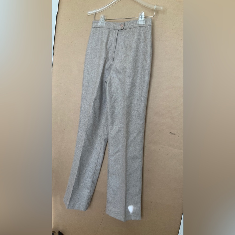 GENUINE USA VINTAGE WOOL BLEND PLEATED PANTS.